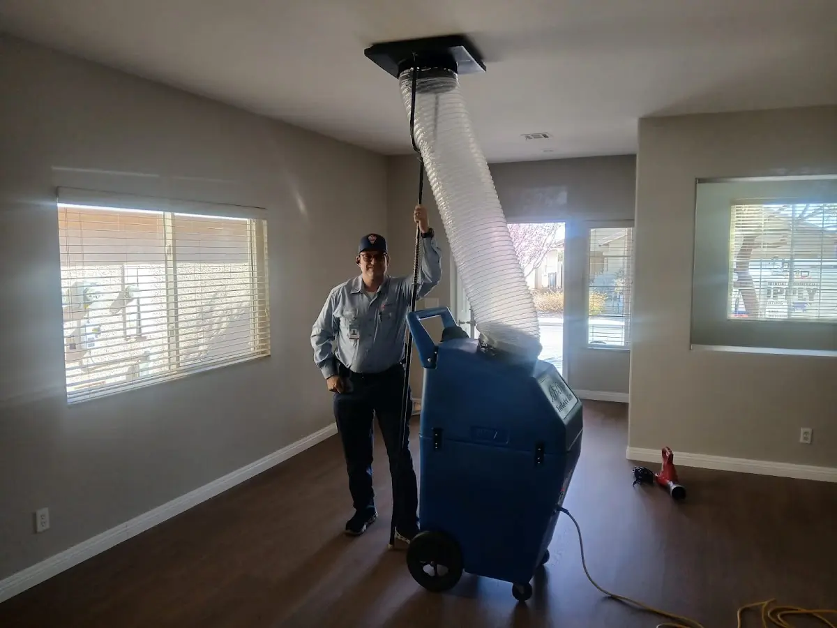 Professional Dryer Vent Cleaning work inside a Clear Lake home